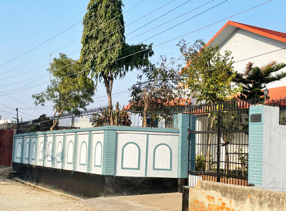 Contemporary luxury home exterior with large glass windows and modern design